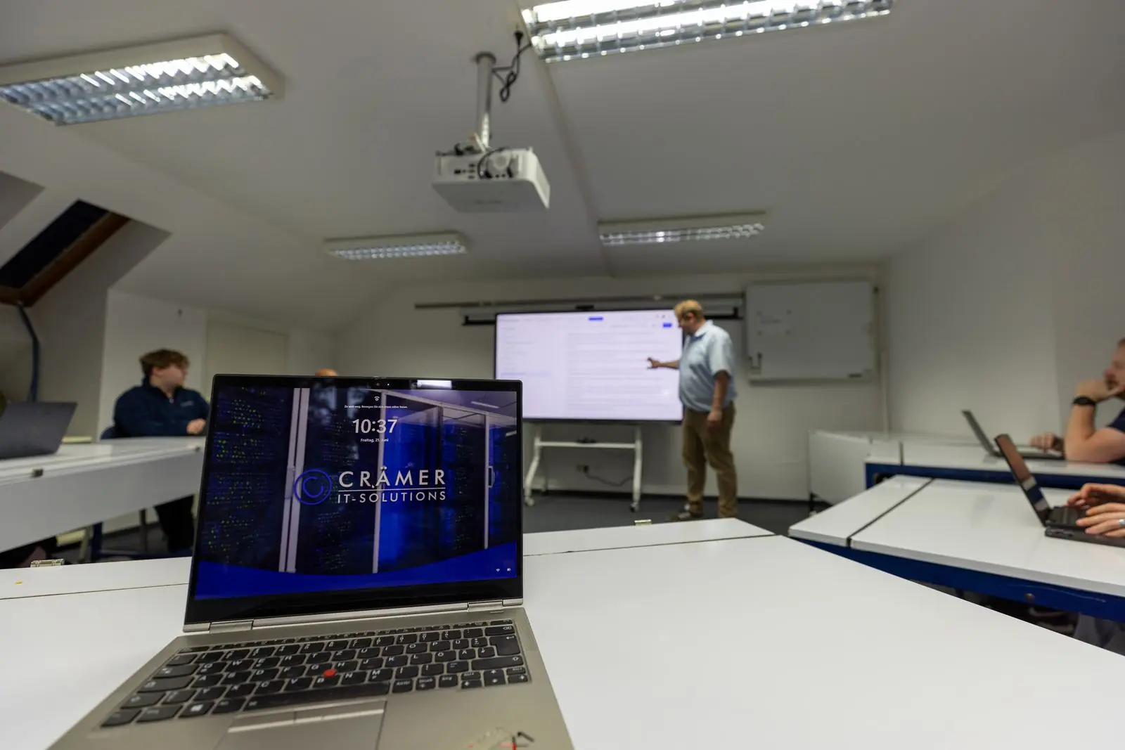 Präsentation beim Mendener Cloud-Forum im Schulungsraum