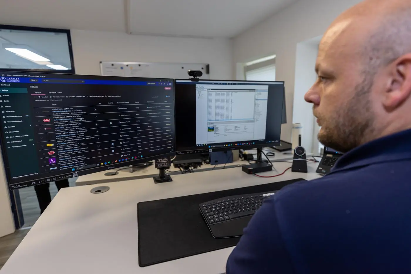 Sicherheitsmonitoring bei einem Ransomware-Vorfall